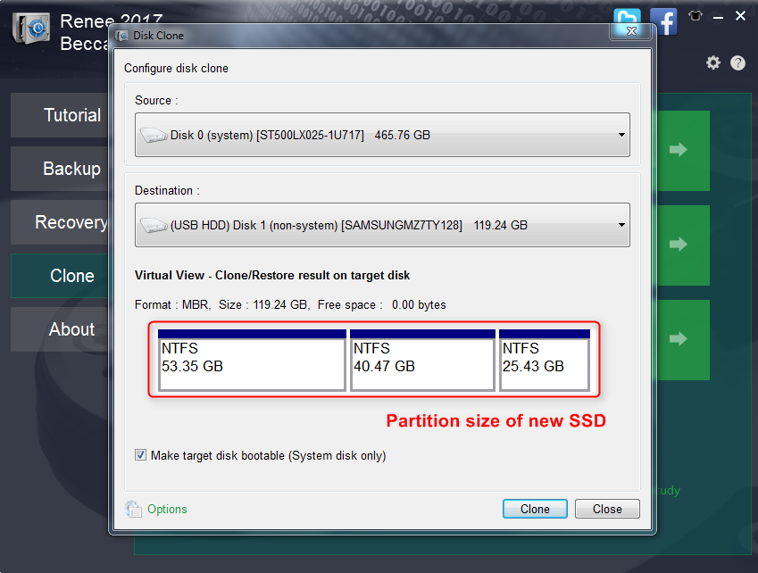 clone entire HDD to SSD