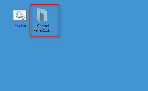 locked folder is shown