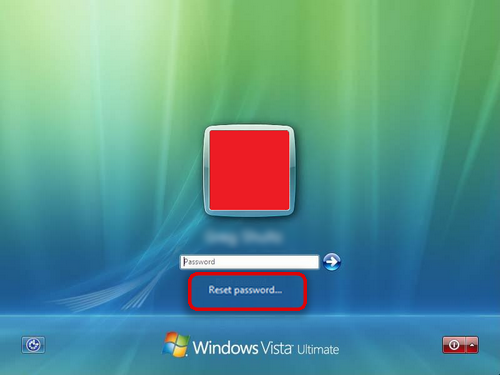 click to reset password