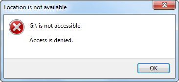 can not get access to the disk