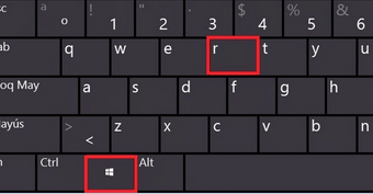 press win and r button