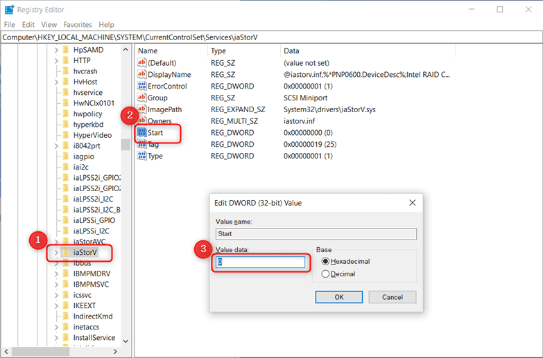 set start value to be 0