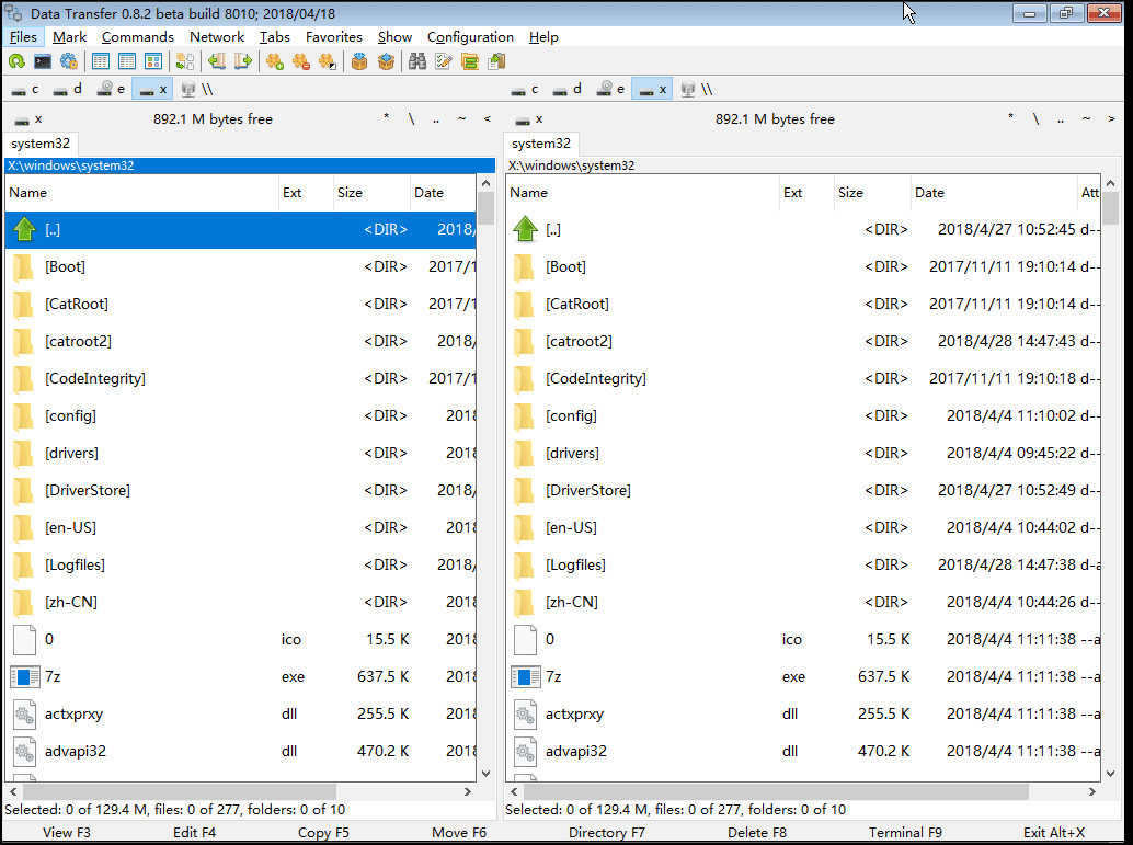 run data transfer function in renee passnow