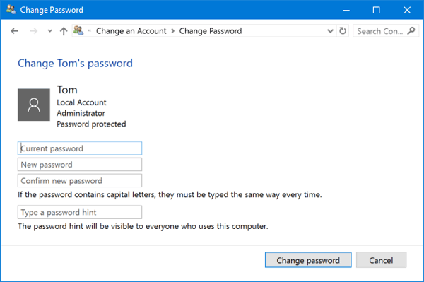 change-user-password