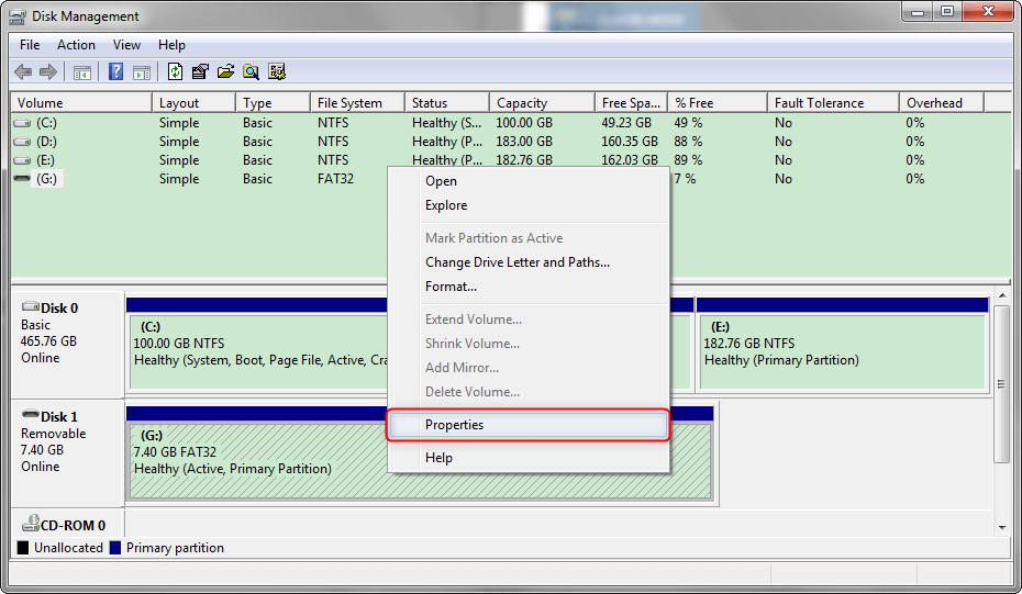 properties of disk