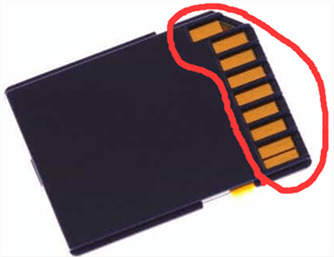 sd card connecting component