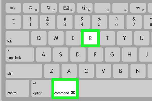Command + R key