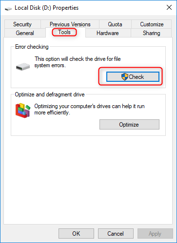 how to check partition