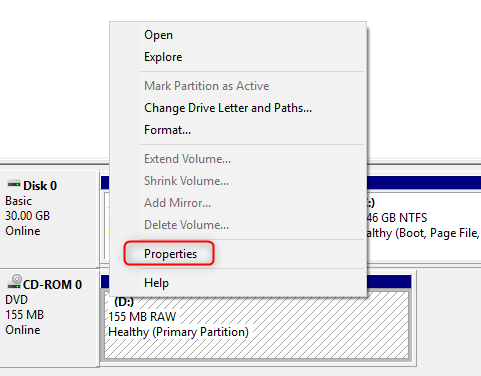 partition of hard drive