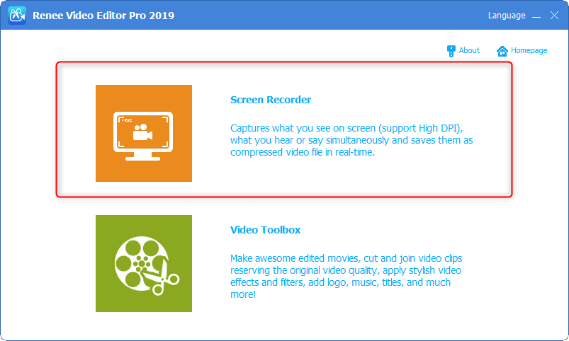 online video to mp4 select screen recorder function