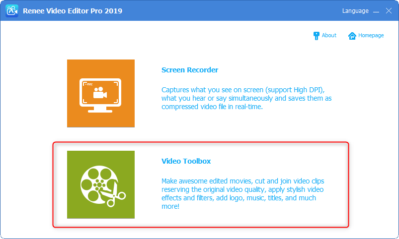 video tool file