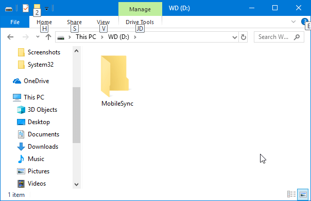 backup iPhone to external hard drive using iTunes in Windows 10 pic1