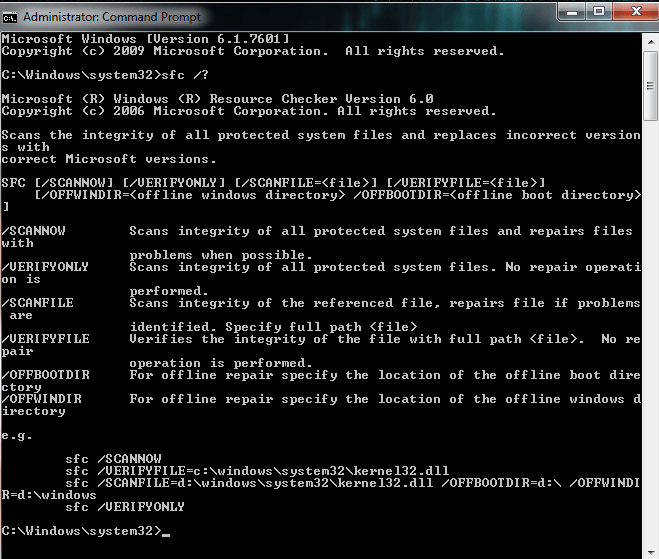 Administrator command prompt