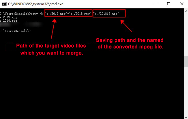 convert mp4 files before megring 1