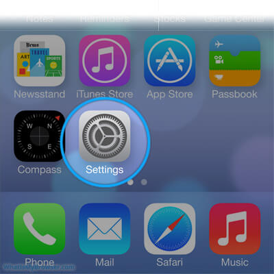 iPhone setting app
