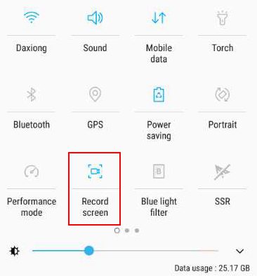 screen recorder on Samsung S9