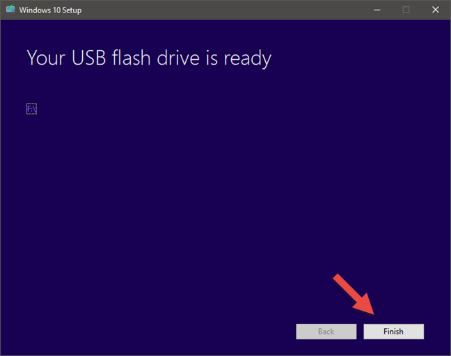 USB flash drive ready