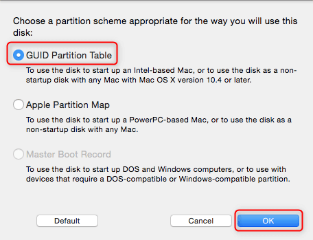 GUID partition lable