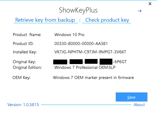 full new installation of windows 10 pro where is the serial key