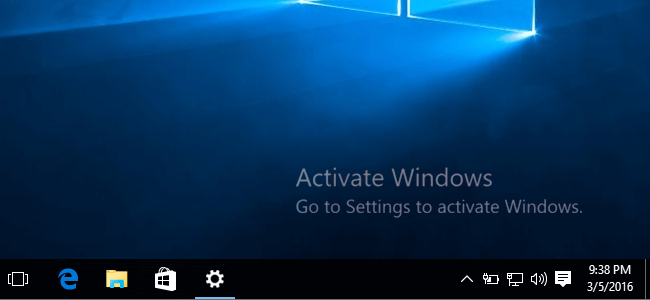 windows notify to active the system