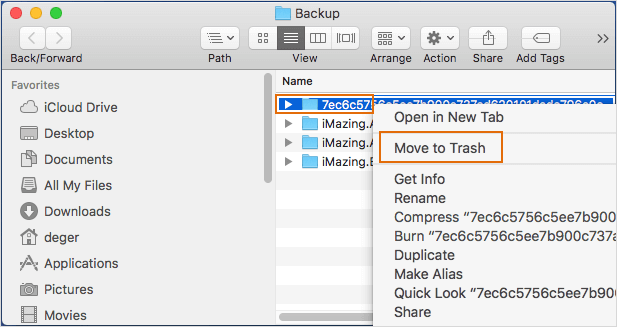 delete mac backup