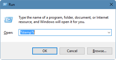 open command prompt to delete files