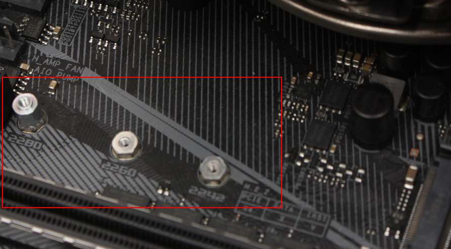 M.2 SSD slot on the motherboard