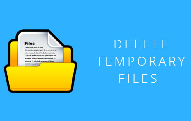 delete temp files in windows 10