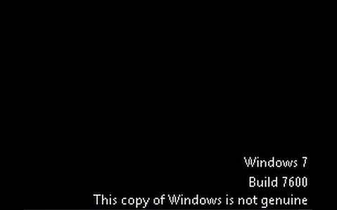 this copy of Windows is not genuine