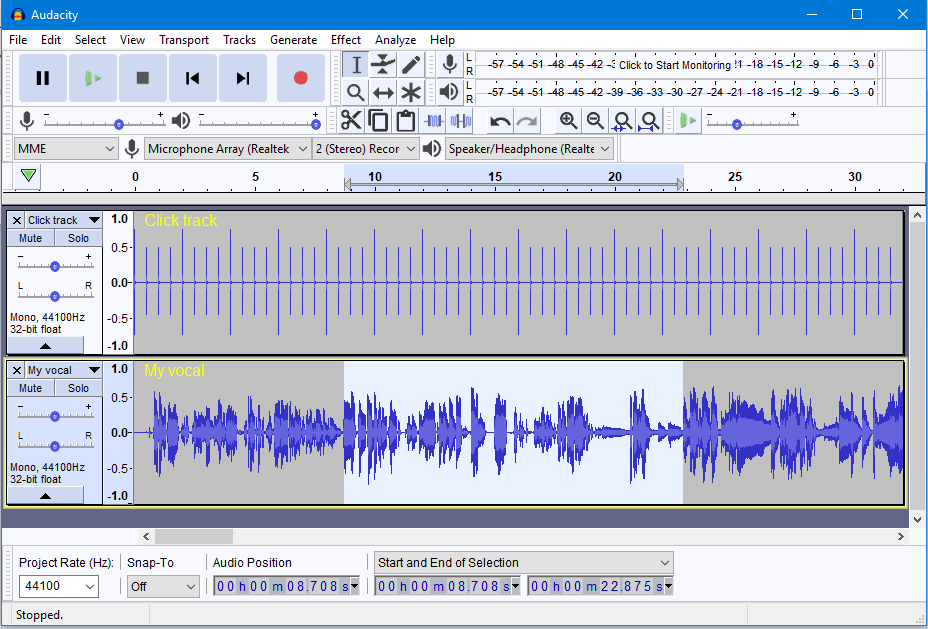 music mixing software audacity