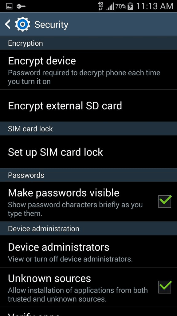 set password for android sd card in case of formatting