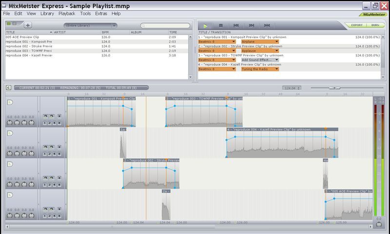 music mixing software mixmeister express