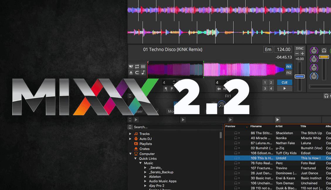 mixxx music mixing software