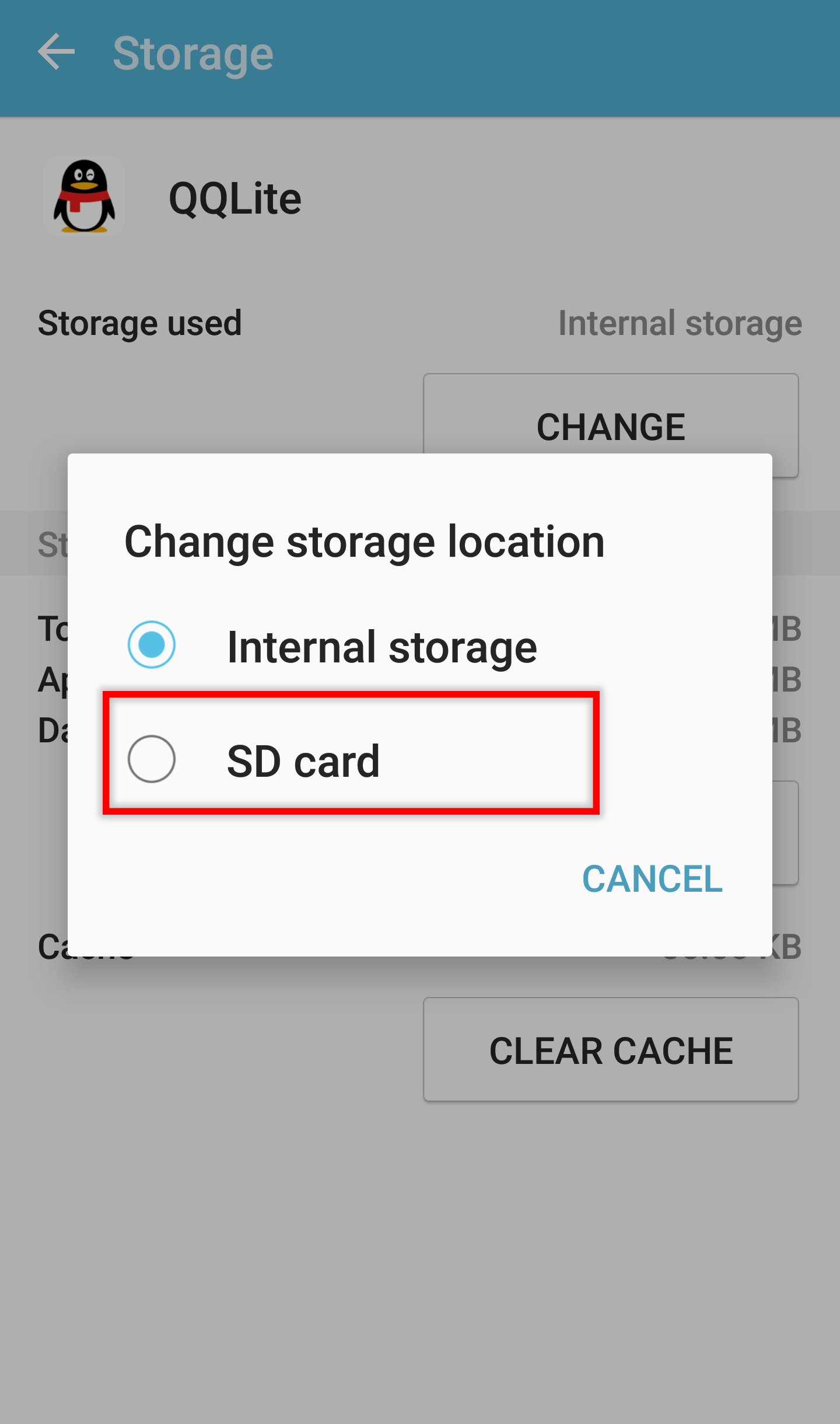 change sd card as the storage location in samsung phone