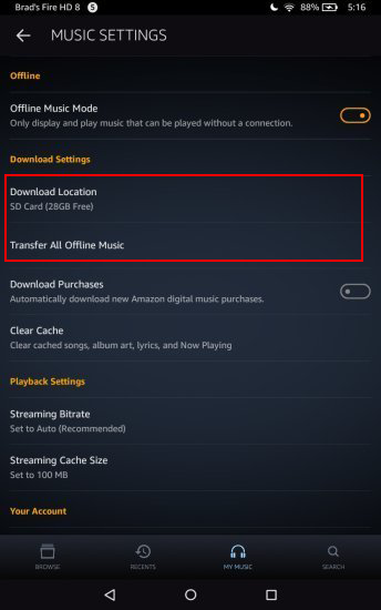 transfer music to sd card in kindle fire