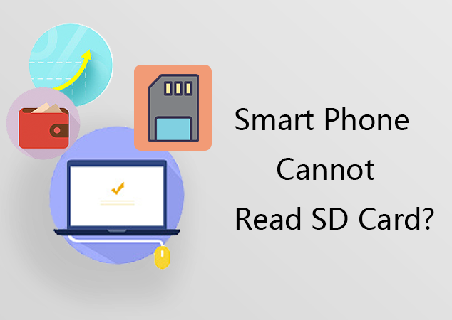 how of smart phone is not reading sd card