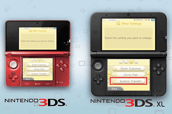 tap system transfer to transfer 3ds sd card data