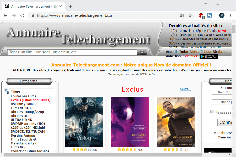 download 4k movies from annuaire telechargement