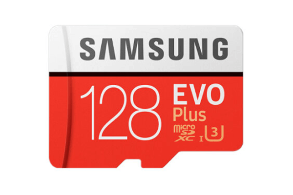 best sd card for security camera is samsung 128gn micro sdxc evo plus