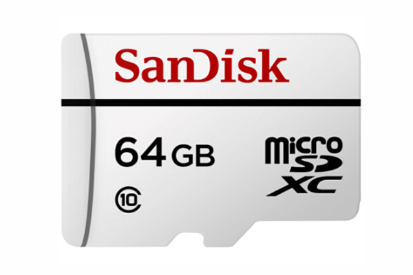 sandisk 64gb sdxc is thebest sd card for security camera