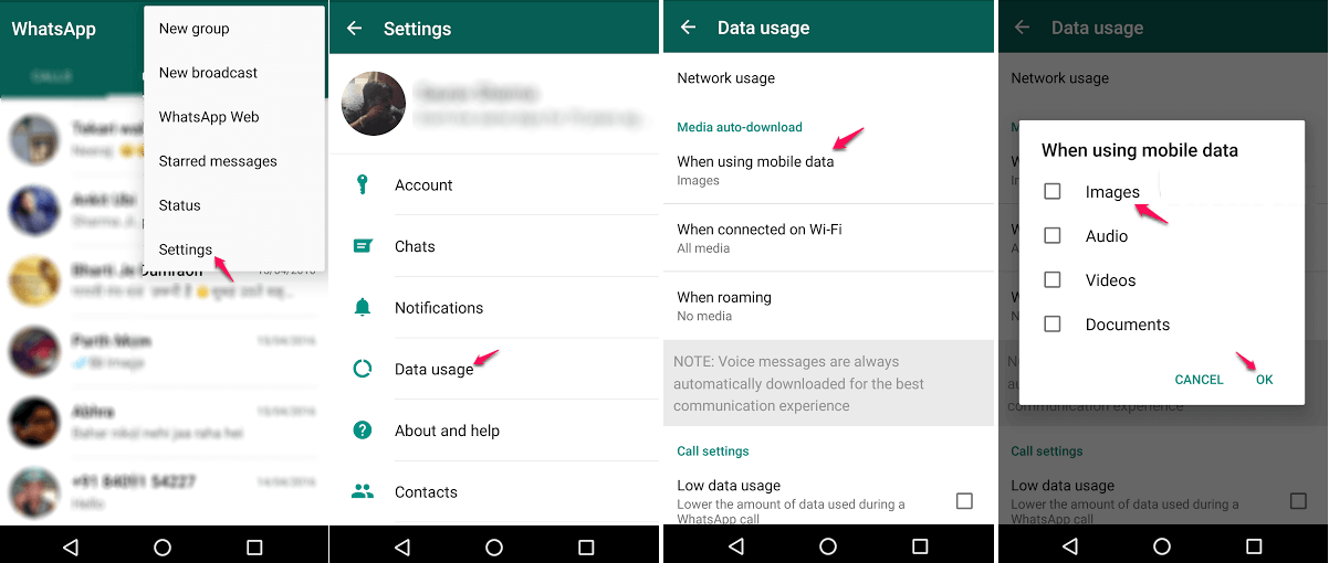 how to automatically save whatsapp pictures