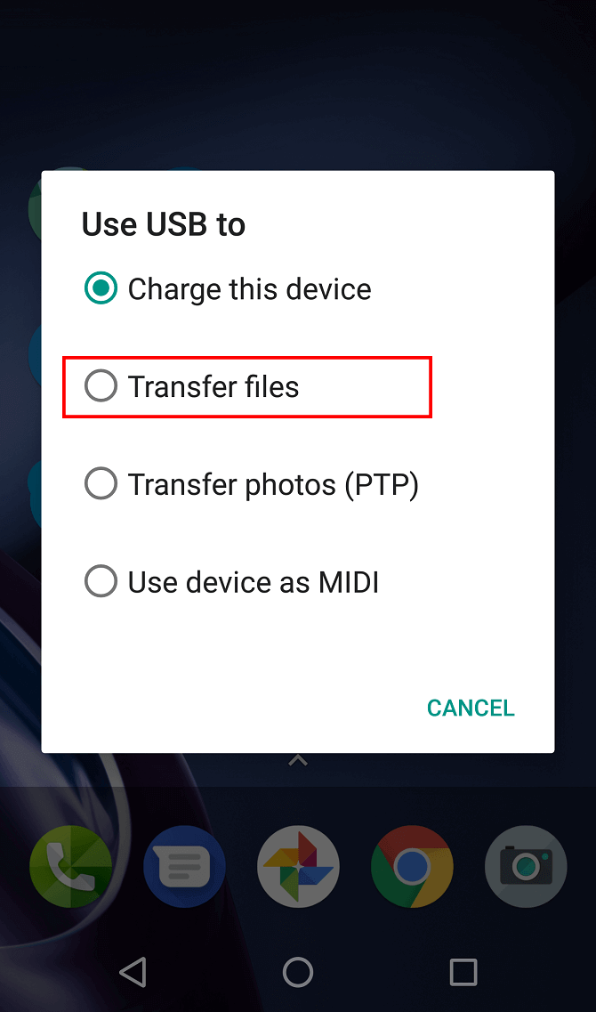 tap transfer files to move photos from pc to sd card