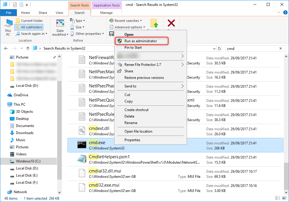 how to format sd card on windows 10 by running cmd