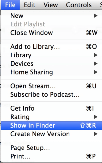 edit to show ringtone file in finder on mac