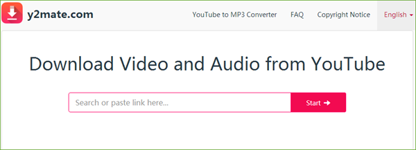 convert online youtube video to mp3 on y2mate