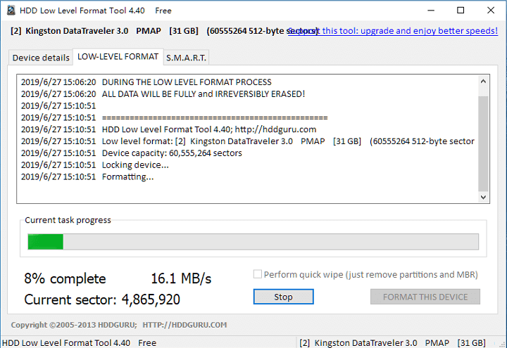 Cirkus Joseph Banks sfærisk Tips for Using HDD Low Level Format Tool - Rene.E Laboratory