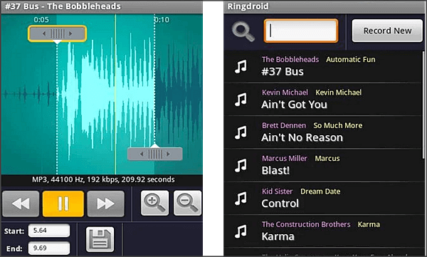 use ringroid to edit ringtones