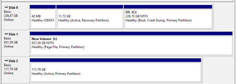 disk is healthy after being partitioned