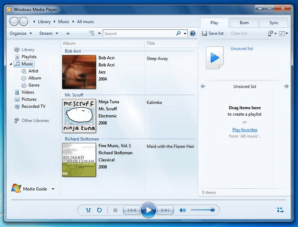 launch windows media player