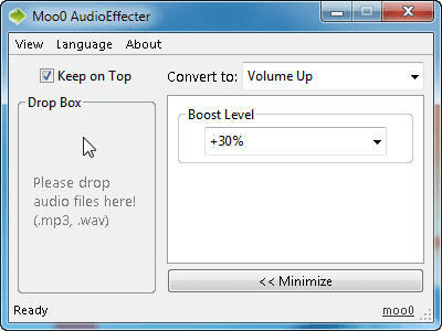 moo0 audio effecter is a mp3 volume normalizer